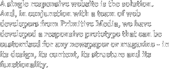 A single responsive website is