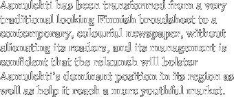 Aamulehti has been transformed from